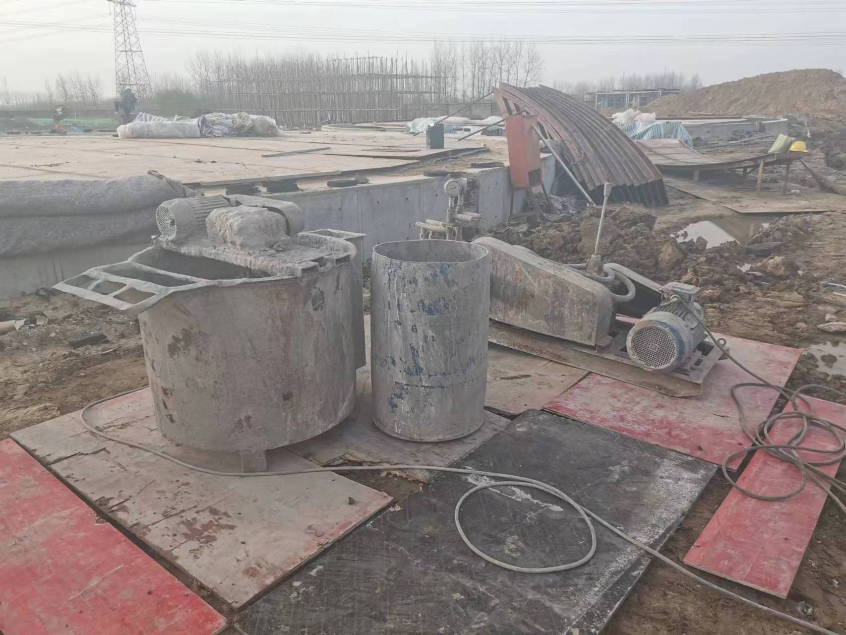 蓬莱镇回填土注浆